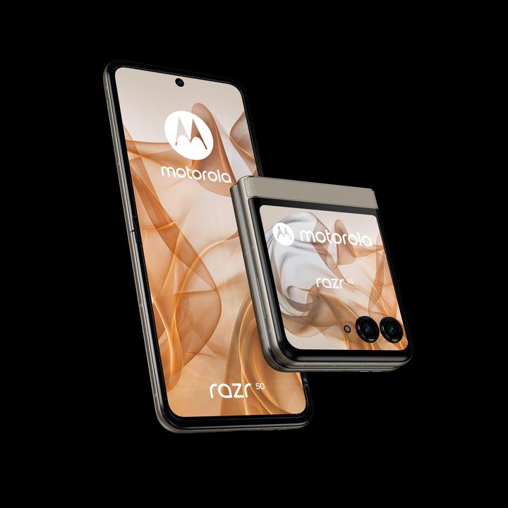 Immagine prodotto Motorola Razr 50 (256 GB, Spiaggia di sabbia, 6.90", SIM + eSIM, 50 Mpx, 5G)
