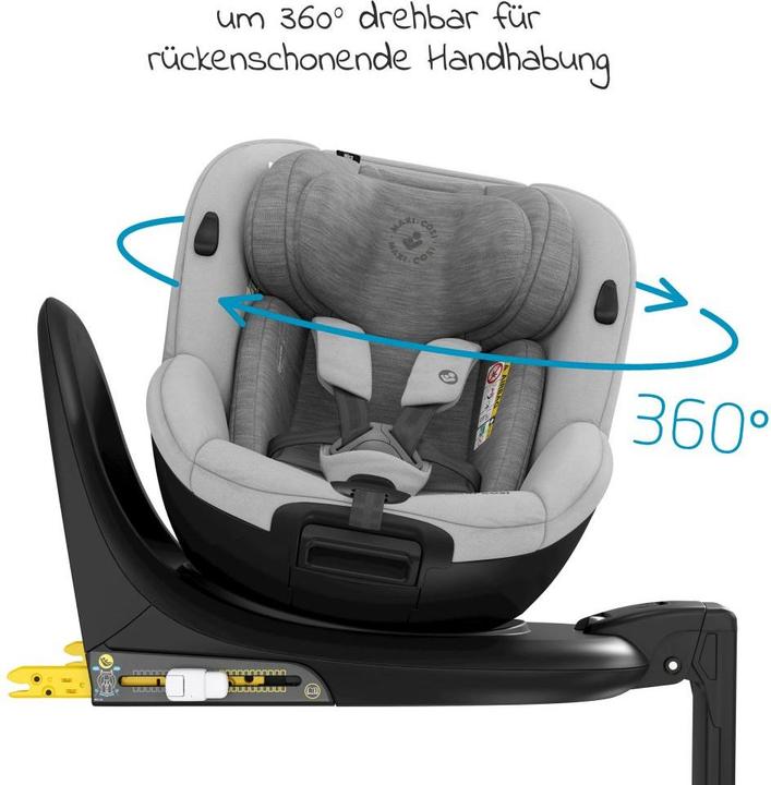 Actual product image Maxi-Cosi Mica Authentic Grey (Reboarder, ECE R129/i-Size Standard)