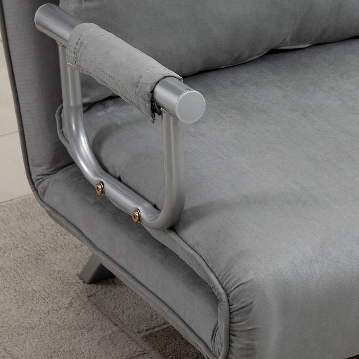 Produktbild Homcom Schlafsofa Rückenlehne mit 5 verstellbaren Komfortwinkeln, Einfache Montage (Bettsofa)