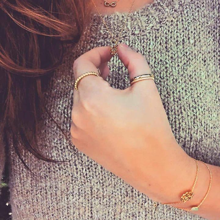 Image du produit Candy Bague Pop, argent sterling 925, plaqué or (54, Argent 925)