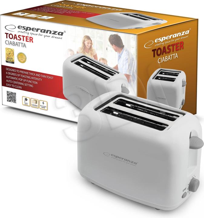 Immagine prodotto Esperanza Ciabatta EKT002 (600W, bianco)