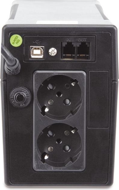 Actual product image Powerwalker VI 650 LCD Schuko 650VA / 360W Line-Interactive UPS Tower AVR LCD (650 VA, 360 W, Line-interactive UPS)