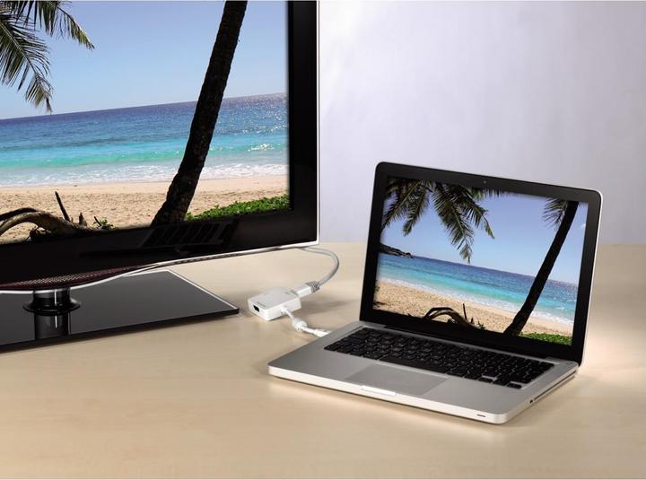 Produktbild Hama Mini-DisplayPort zu (DP, DVI, HDMI, 15 cm)