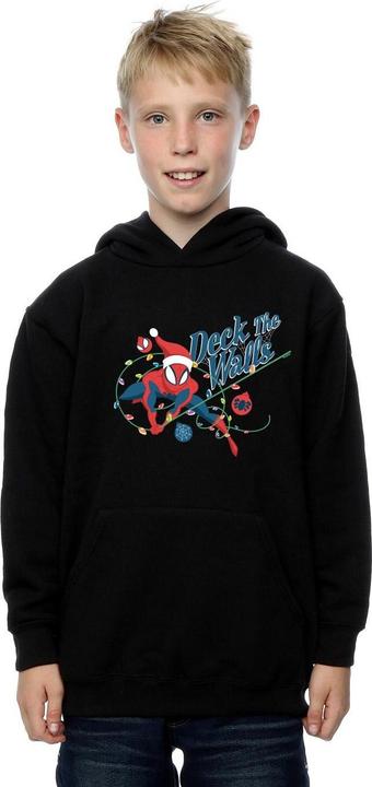 Actual product image Marvel Boys Spider-Man Deck The Walls Hoodie (140, 146)