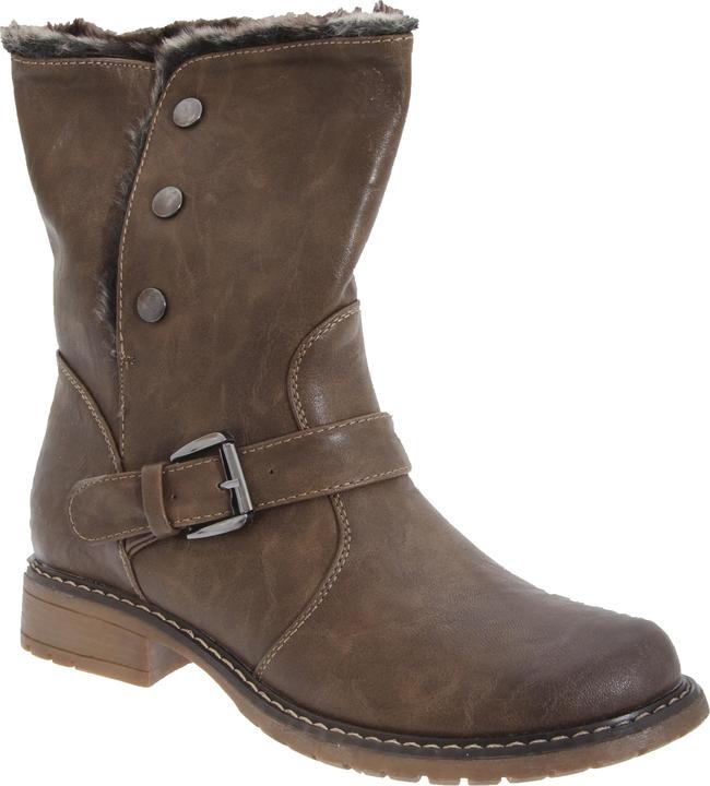 Actual product image Cats Eyes Ankle Boots Winter Boots Ankle Boots Biker Style To Fold Over (40)