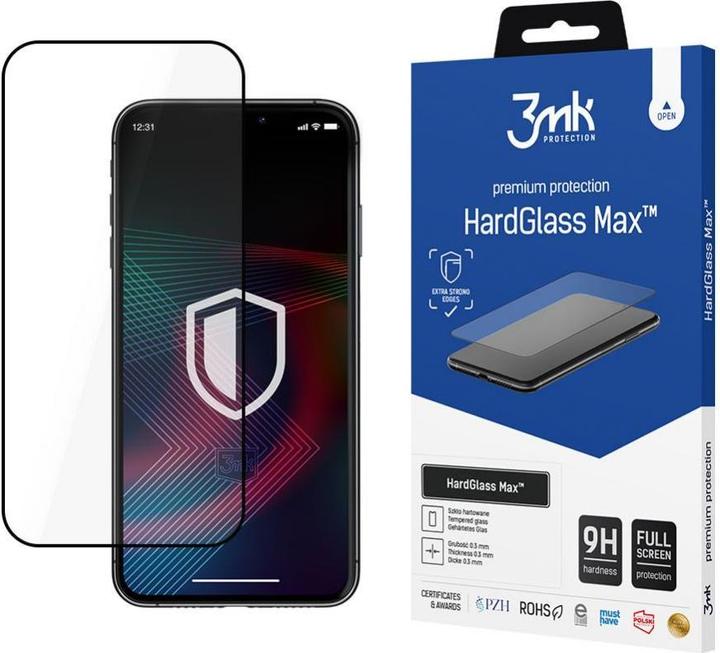 Produktbild 3MK LCD Schutzglas Hard Glass Max Apple iPhone 14 Pro Max schwarz (1 Stück, Apple iPhone 14 Pro Max)