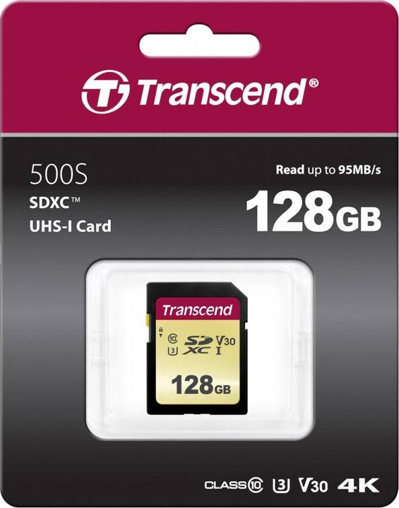 Image du produit Transcend Carte SD 128GB UHS-I U3 MLC (128 Go, SDXC, U3, UHS-I)