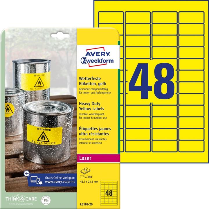 Image du produit Avery Etiquettes d'étanchéité