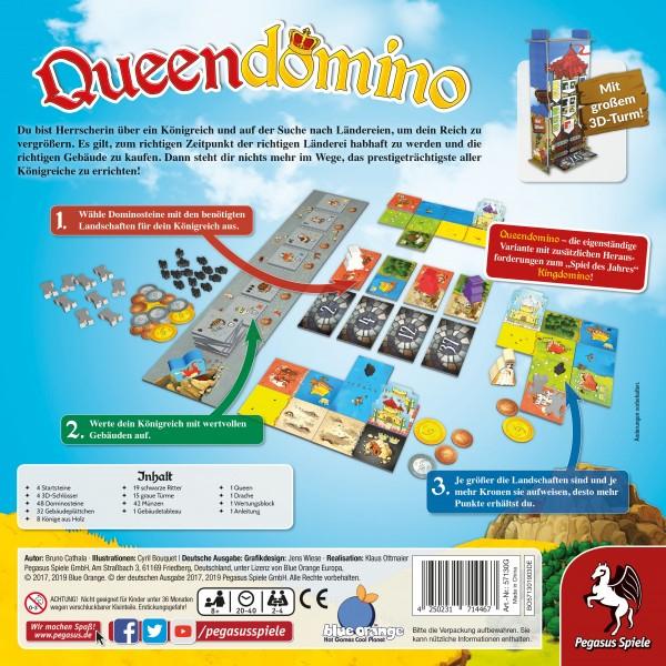 Produktbild Pegasus 57130G - Queendomino, 2-4 Spieler, ab 8 Jahren (DE-Ausgabe) (Deutsch)