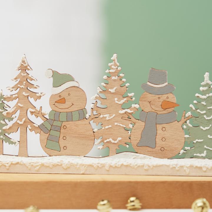 Produktbild VBS Holz-Steckmotiv "Schneemänner", 2-tlg.