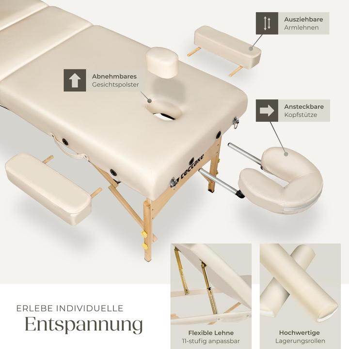Produktbild tectake 3 Zonen Massageliege-Set