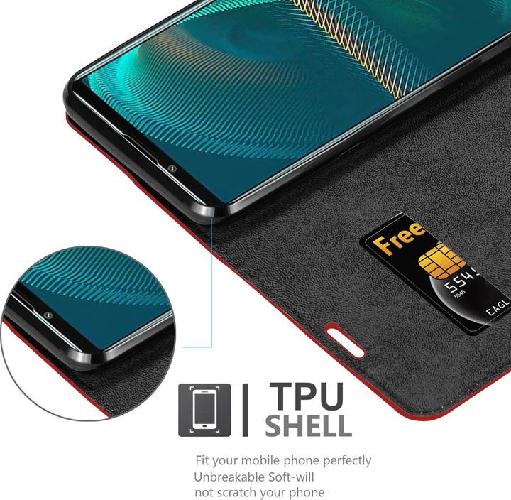 Actual product image Cadorabo Book Invis. Magnet sleeve (Sony Xperia 5 III)