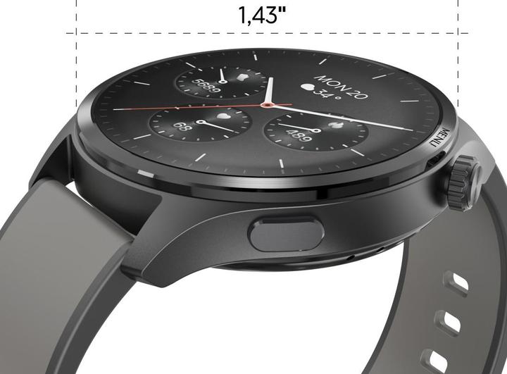 Actual product image Hama 9000", GPS, 4 GB music memory, AMOLED 1.43 (47 mm)