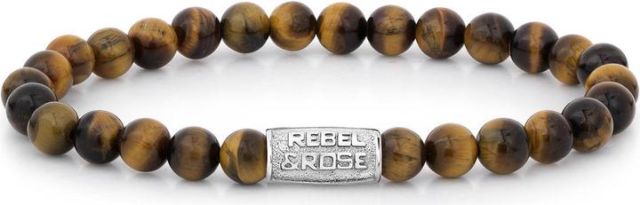Image du produit Rebel & Rose Bracelet de Lys de Tigre en Pierres seulement (19 cm, Acier inoxydable)