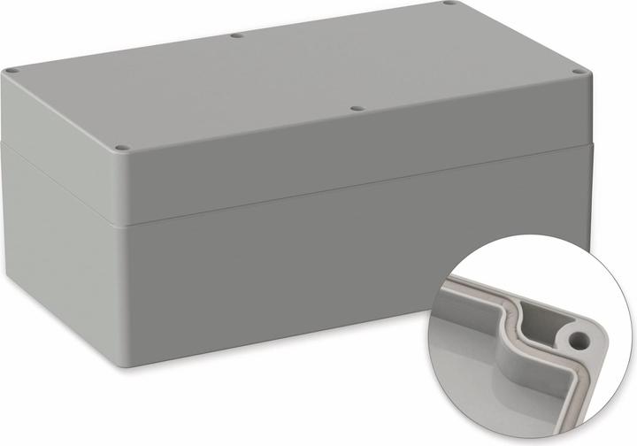 Image du produit Pollini Boîtier, 5U350500, 360x200x149,5 mm POLLIN, IP66, gris clair