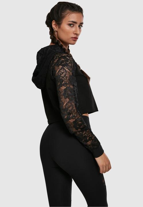 Image du produit Urban Classics Ladies Short Laces Hoody (S)