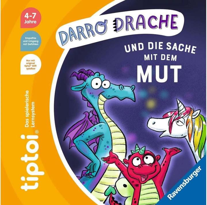 tiptoi Darro Drache und die Sache mit dem Mut (Allemand, Cee Neudert, Katja Rough, 2024)