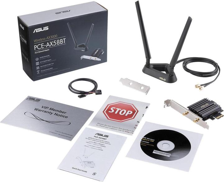 Produktbild ASUS PCE-AX58BT AX3000 WiFi 6 Adapter (Mini PCI Express)