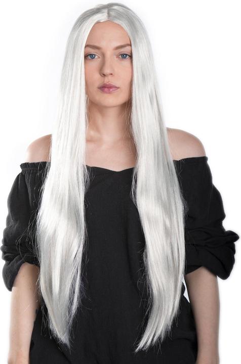 Actual product image Maskworld Extralange Perücke weiss - Kostüm Faschingsperücke