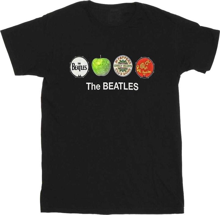 The Beatles Erwachsene Apfel und Trommeln BaumwollTShirt