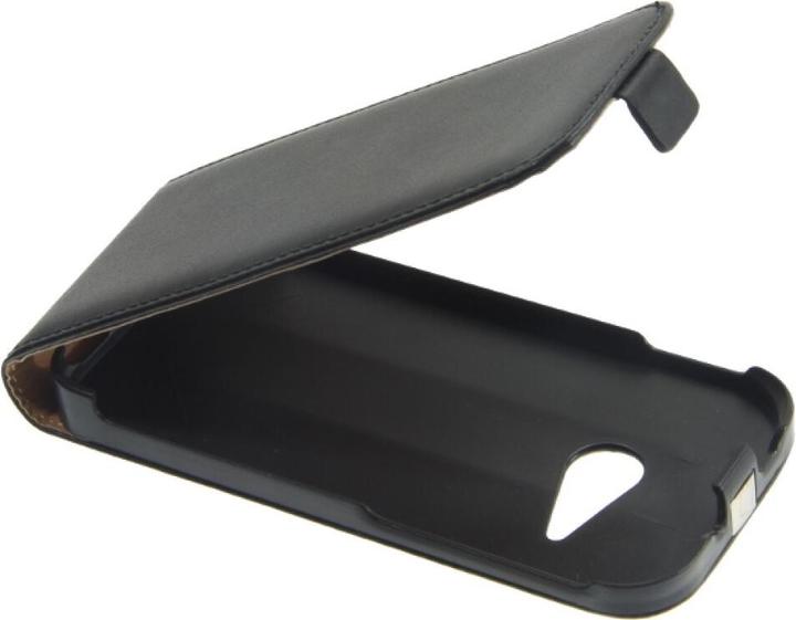 Image du produit OEM Étui à clapet en cuir fin HTC M8 mini - Noir (HTC One Mini 2)