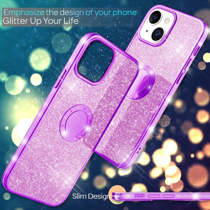 Immagine prodotto Nalia Anello Glitter Silicone Cover (Apple iPhone 13 mini)