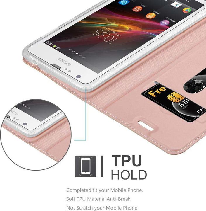 Actual product image Cadorabo Book Classy Style Cover (Sony Xperia SP)