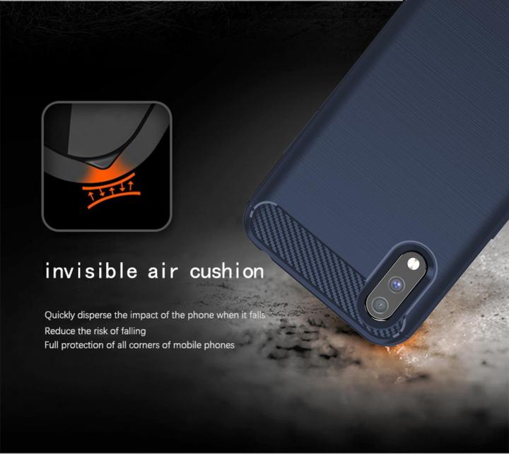Produktbild Cadorabo TPU Ultra Slim carbon edelstahl Kombi Cover (Samsung Galaxy A01)