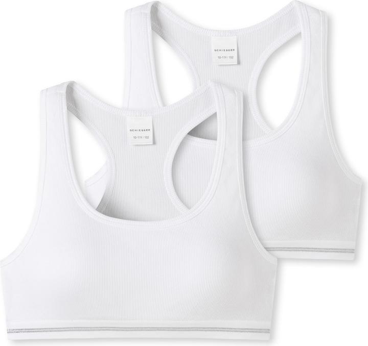 Immagine prodotto Schiesser 2Pack Bustiers per ragazze adolescenti (152, Confezione da 2)