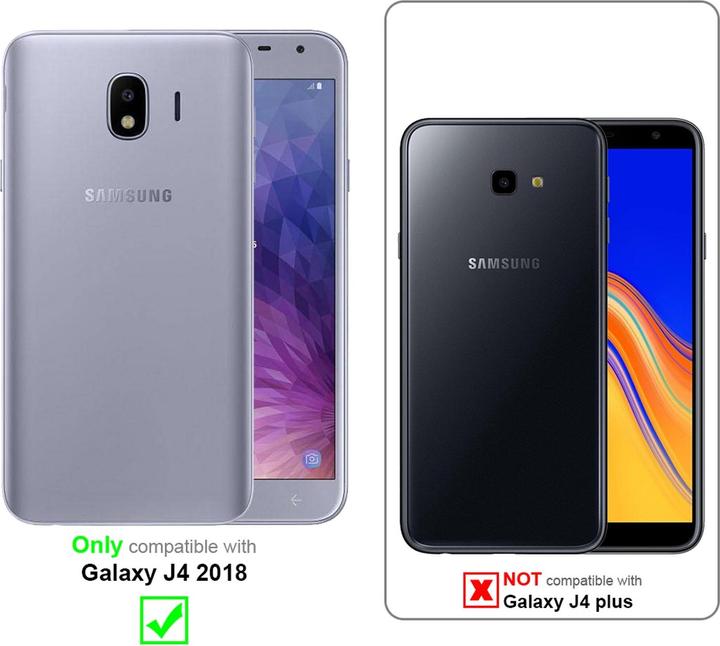 Actual product image Cadorabo Flip like Invisible Cover (Samsung Galaxy J4 (2018))
