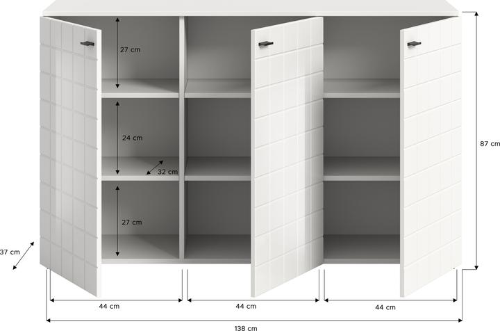 Image du produit Xonox Home Monte (138 x 37 x 86 cm)