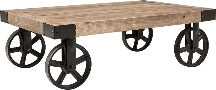 Bhp Table basse en orme recyclé (110 x 72 x 36 cm)