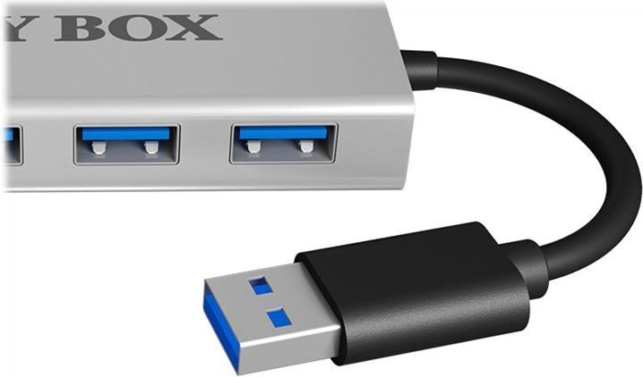 Produktbild Icy Box Raidsonic IB-AC6104 4 neue USB 3.0-Geräte (USB-A, 4 Ports)
