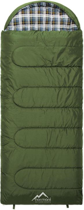 Image du produit Normani Sac de couchage 4 en 1 "Antarctica" (fermeture éclair à droite) Olive (220 cm)