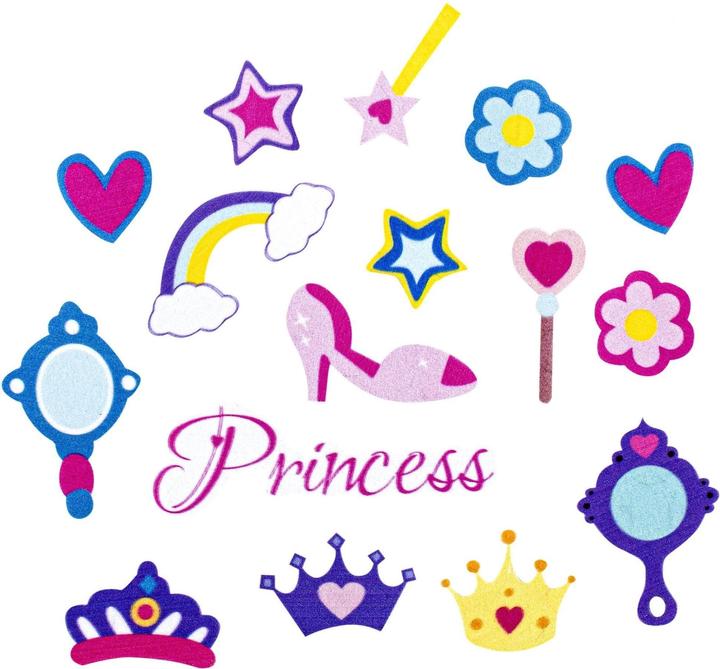 Produktbild Glorex Moosgummi Sticker Prinzessin 30-teilig, selbstklebend