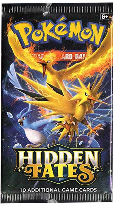 Actual product image Pokémon Hidden Fates (English, Booster Pack)