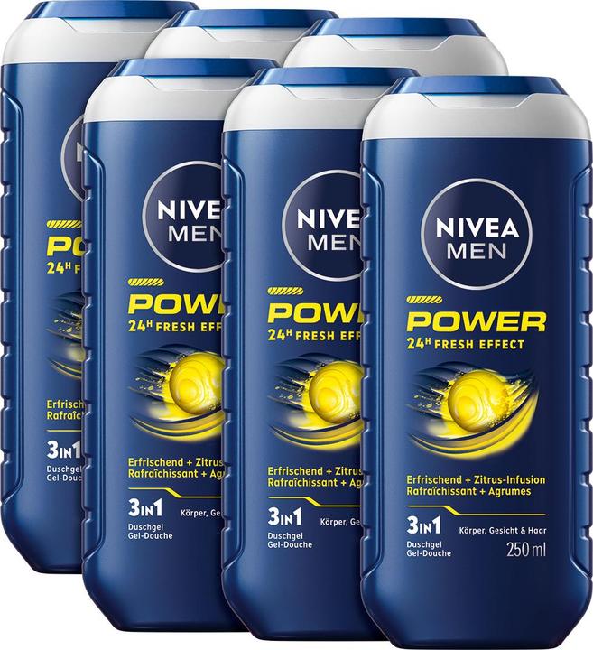NIVEA Multipack Pflegedusche Power (6 Stück)