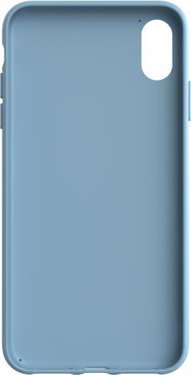 Immagine prodotto adidas Custodia modellata in PU scamosciata blu chiaro/bianco (Apple iPhone XS Max)