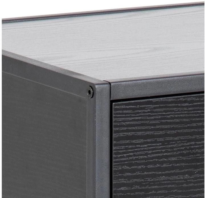 Actual product image AC Design Nightstand Multiple Bronx Melamine black (42 x 35 x 63 cm)