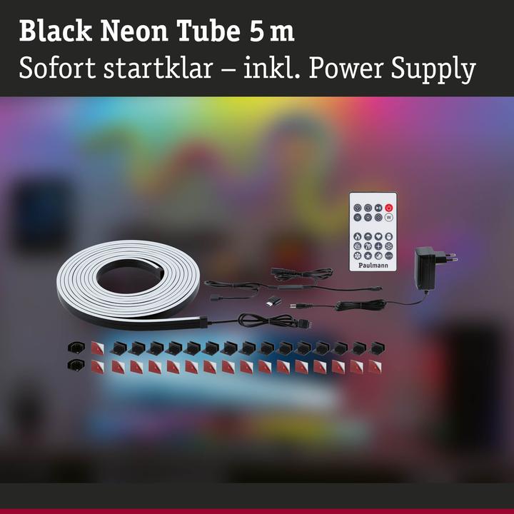 Image du produit Paulmann Tube EntertainLED Black Neon (RGB, 500 cm, Intérieur)