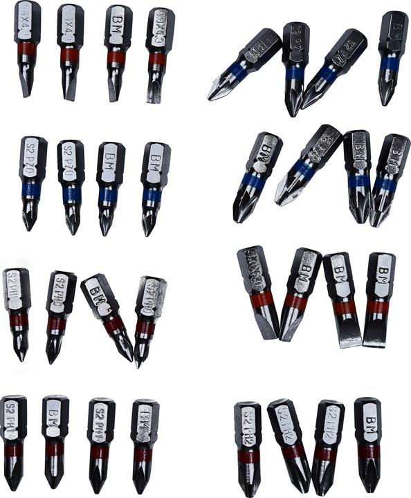 Actual product image Mannesmann Bit set, 32 pcs. (SL6, PZ1, PH2, PH0, PZ2, PH1, SL4, PZ0)