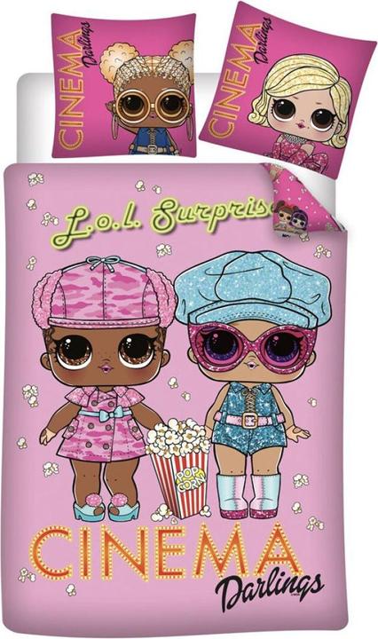 Actual product image L.O.L. Surprise! AYMAX LOL Surprise Cinema Darlings Reversible Bedding Set 140 x 200 cm