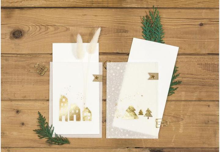 Actual product image Heyda Tracing paper Christmas 10 sheets, A4, White