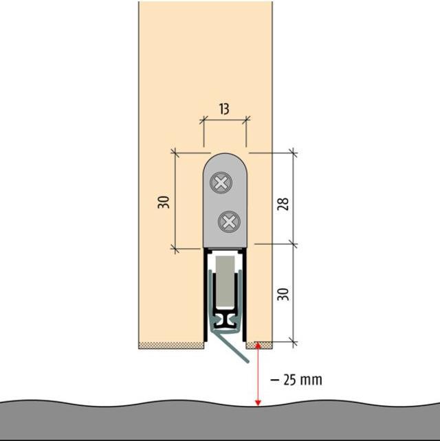 Actual product image Planet Door drop seals RH