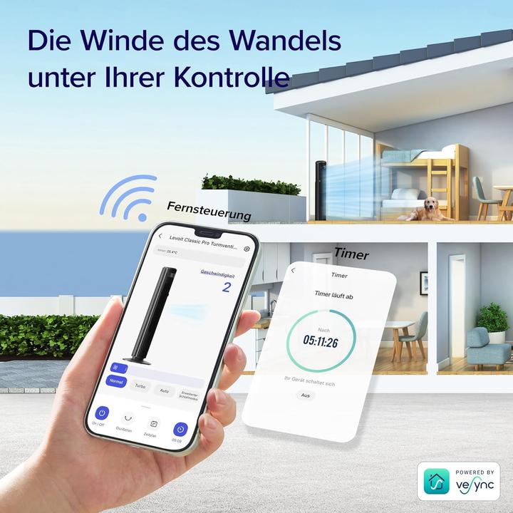 Produktbild Levoit Smart Turmventilator (25 dB)