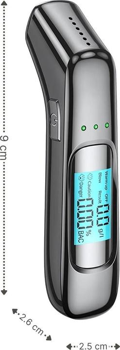 Actual product image Hermex Breathalyser digital LCD rapid test