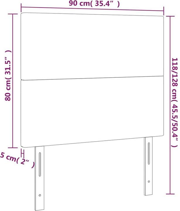 Produktbild VidaXL Cain (90 x 5 x 128 cm)