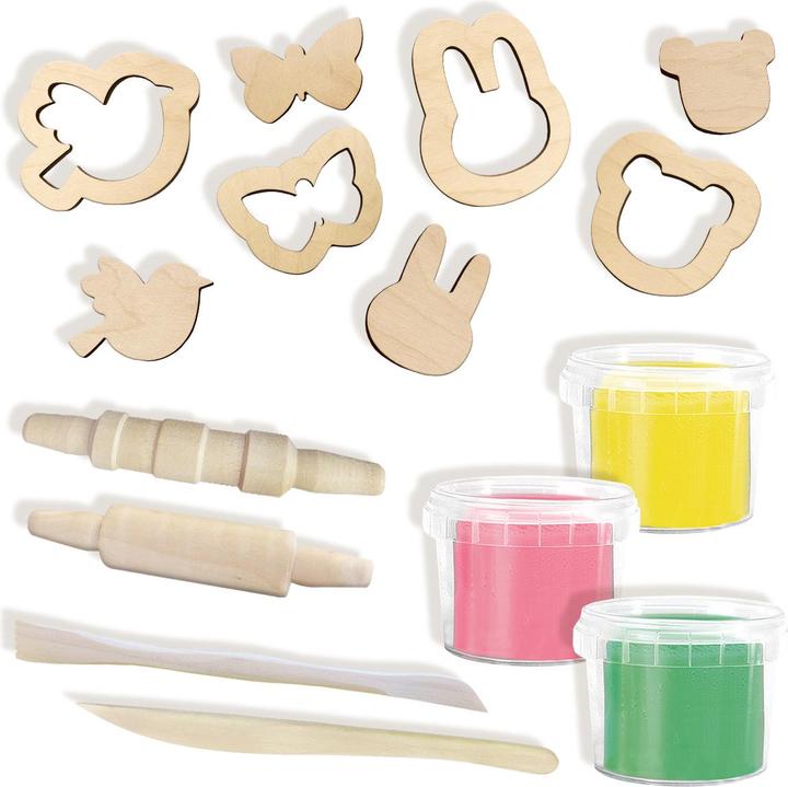 Produktbild Ses ECO Clay mit Holzwerkzeugen