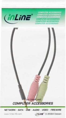 Image du produit InLine Câble adaptateur pour casque audio (2 m, Jack 3,5 mm (AUX))