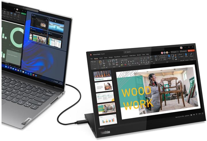 Actual product image Lenovo ThinkVision M14d (2240 x 1400 Pixels, 14")